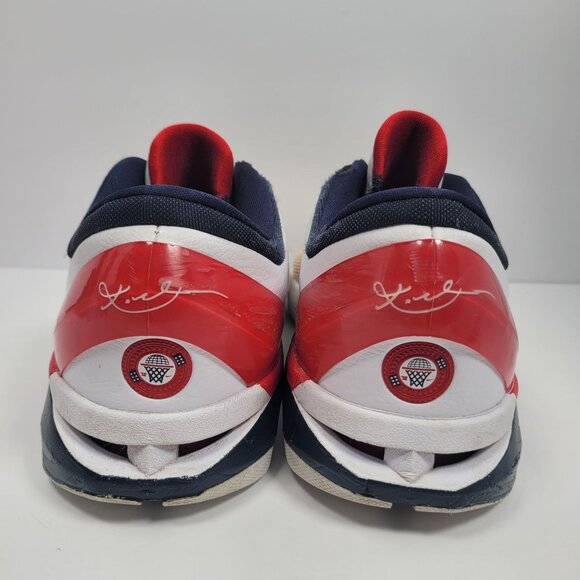 Nike Zoom Kobe 7 System Olympic Men's White Red Sneakers 488371-102 US Size 13 - Picture 4 of 11